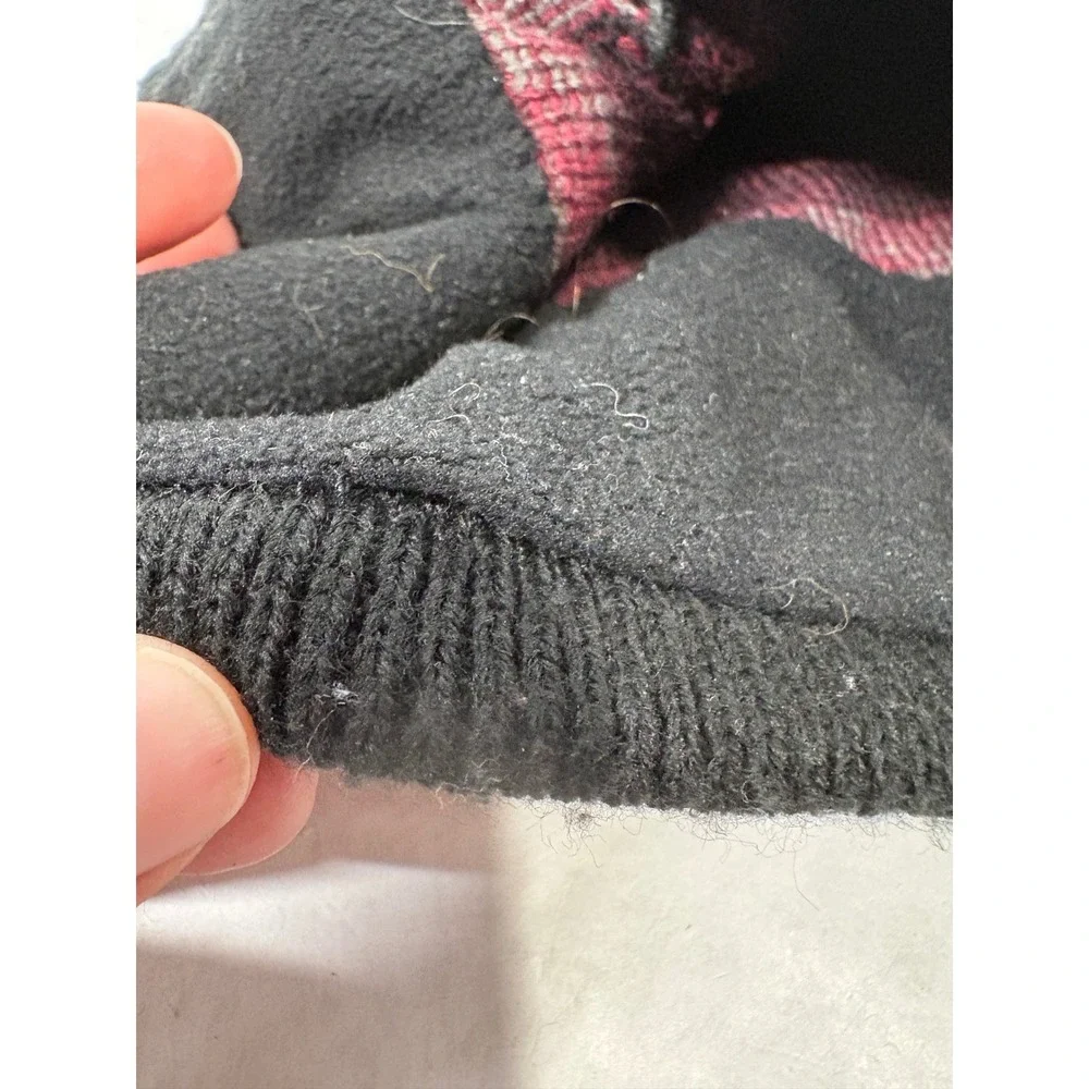 Marmot Mens Black Knit Beanie Hat Fleece Lined Pom Pom Logo Y15630 One Size‎